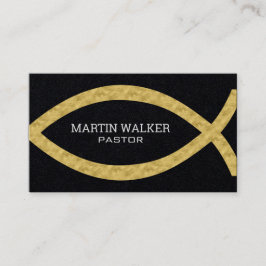 キリスト教の金箔 名刺