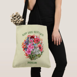キリスト教の開花で、あなたは黄色のフローラを植えた トートバッグ