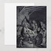 キリスト教の降誕の場面 シーズンカード (正面/裏面)