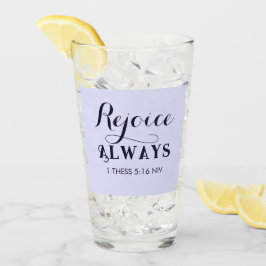 キリスト教の青の聖書聖句に喜ぶ タンブラーグラス