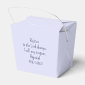 キリスト教の青の聖書聖句に喜ぶ フェイバーボックス (裏面サイド)