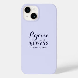 キリスト教の青の聖書聖句に喜ぶ Case-Mate iPhone 14ケース