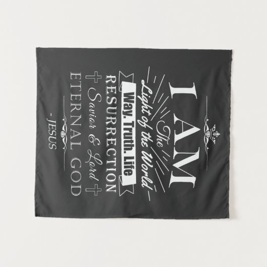 キリスト教の驚くべき聖書の主張：私は タペストリー (正面(横))