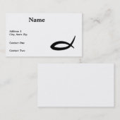 キリスト教の魚の名刺 名刺 (正面/裏面)