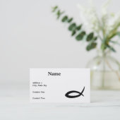 キリスト教の魚の名刺 名刺 (スタンド正面)