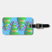 キリスト教の魚の記号家族 ラゲッジタグ (正面横)