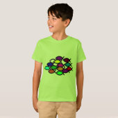 キリスト教の魚の記号-虹の学校- Tシャツ (正面フル)