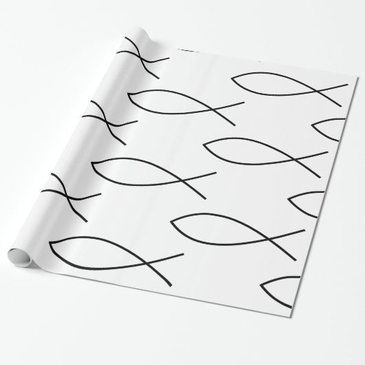 キリスト教の魚の記号Ichthys Thunder_Cove ラッピングペーパー (アンロールド)