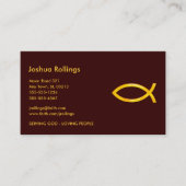 キリスト教の魚感動的な| 名刺 (正面)