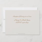 キリスト教の鳩の招待状 招待状 (裏面)