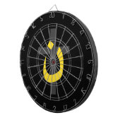 キリスト教のNazareneの記号の団結の十字の黒 ダーツボード (正面右)