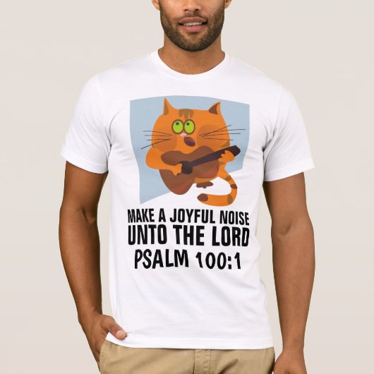 キリスト教のTシャツ卿に喜びの声を上げる Tシャツ (正面)