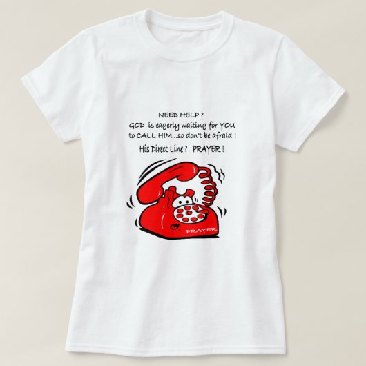 キリスト教のTシャツ救済を神に求める Tシャツ (デザイン正面)