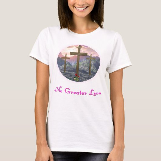 キリスト教のTシャツ3クロス Tシャツ (正面)