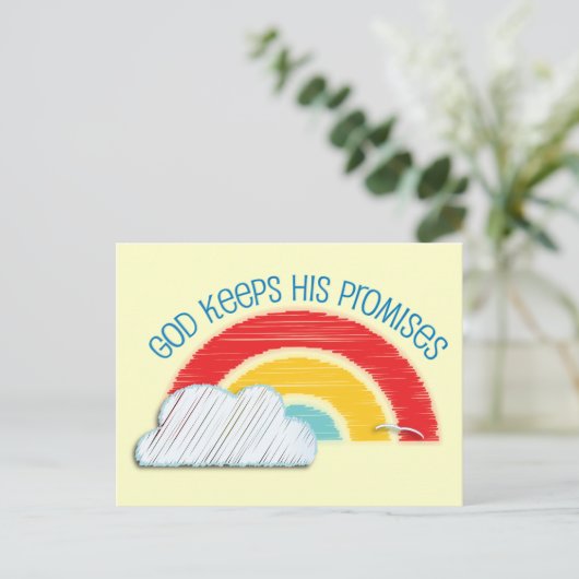 キリスト教はがき:神保の約束 ポストカード (スタンド正面)