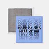 キリスト教より神より私より少ない マグネット (正面/裏面)