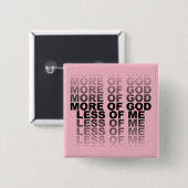 キリスト教より神より私より少ない 缶バッジ (正面&裏面)