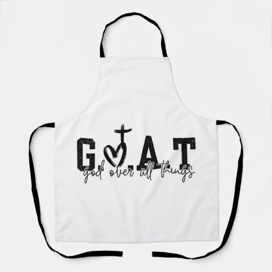 キリスト教イエス様すべての事に関する神 エプロン (正面)