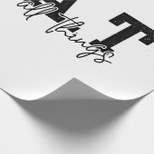 キリスト教イエス様すべての事に関する神 ラッピングペーパー (角)