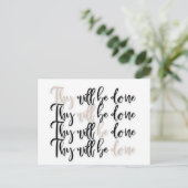 キリスト教イエス聖書の詩のはがき ポストカード (スタンド正面)