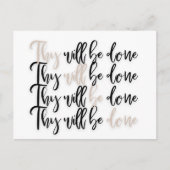 キリスト教イエス聖書の詩のはがき ポストカード (正面)