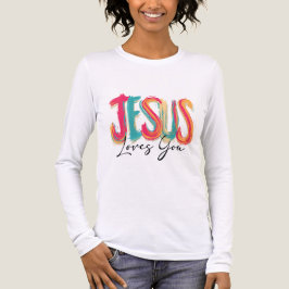 キリスト教イエス・キリストがあなたを愛するTシャツ トライブレンドTシャツ