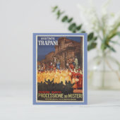 キリスト教イタリアン復活祭のトラパニを旅行 シーズンポストカード (スタンド正面)