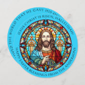 キリスト教エレガント復活祭の恵み シーズンカード (正面/裏面)