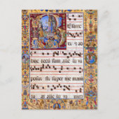 キリスト教カトリック中世の復活祭 ポストカード (正面)