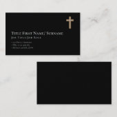 キリスト教カトリック司祭デアコン牧師 名刺 (正面/裏面)