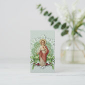 キリスト教カトリック聖ハート祈りの言葉 プレイスカード (スタンド正面)