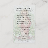 キリスト教カトリック聖ハート祈りの言葉 プレイスカード (裏面)