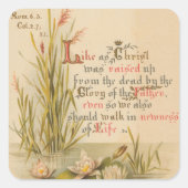 キリスト教カトリック聖書復活祭 スクエアシール (正面)