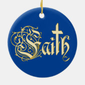 キリスト教キリストは宗教クリスマスを越える セラミックオーナメント (裏面)