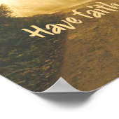 キリスト教キリスト教の聖書の聖句を信じる ポスター (角)