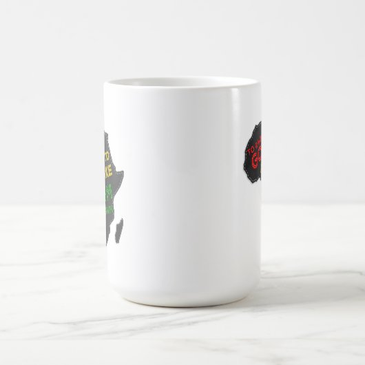 キリスト教クラシカル教育アフリカのフェイク地感じ図 コーヒーマグカップ (中央)