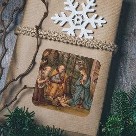 キリスト教クリスチャン・クリスマスの出生 スクエアシール