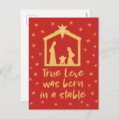 キリスト教クリスマス出生イエズス宗教的 シーズンポストカード (正面/裏面)