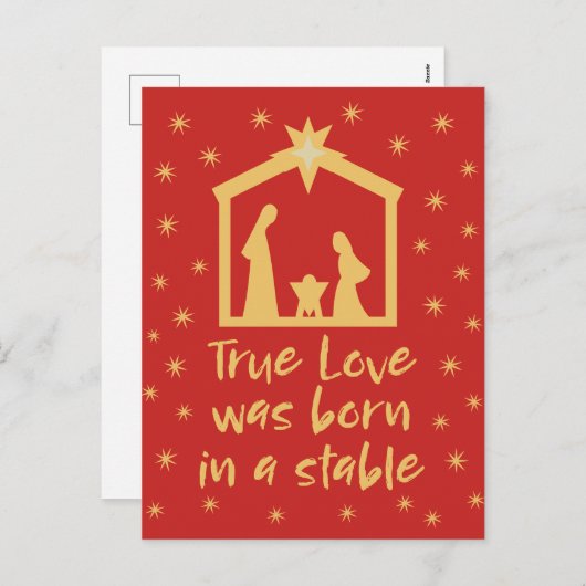 キリスト教クリスマス出生イエズス宗教的 シーズンポストカード (正面/裏面)