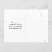 キリスト教クリスマス出生イエズス宗教的 シーズンポストカード (裏面)