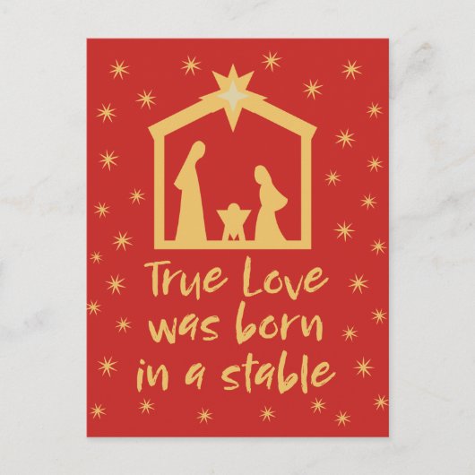 キリスト教クリスマス出生イエズス宗教的 シーズンポストカード (正面)