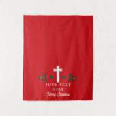 キリスト教クリスマス教会イベントテーブルランナー タペストリー (正面)