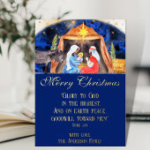 キリスト教クリスマス聖書聖句出生イエス 箔シーズンカード