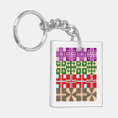 キリスト教クロスパターン1 キーホルダー (正面左)