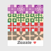 キリスト教クロスパターン1 シール (シート)