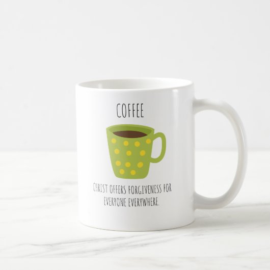 キリスト教コーヒーをテーマにした コーヒーマグカップ (右)