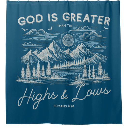 キリスト教シャワーカーテン シャワーカーテン (正面)