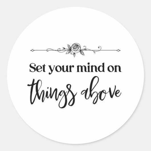 キリスト教ステッカー信仰ステッ感動的カー ラウンドシール (正面)