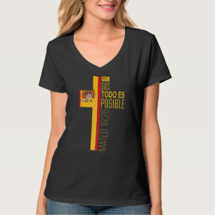 キリスト教スペインのの聖書聖句スペインFl Tシャツ