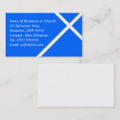 キリスト教テーマホワイトクロス教会&牧師 名刺 (正面/裏面)